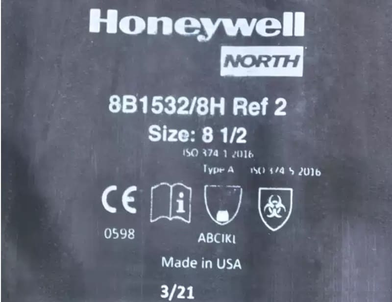 霍尼韦尔（Honeywell） 8B1532 干箱手套 (丁基合成橡胶)